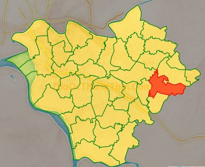 Bản đồ vị trí xã Tây Đô, huyện Hưng Hà