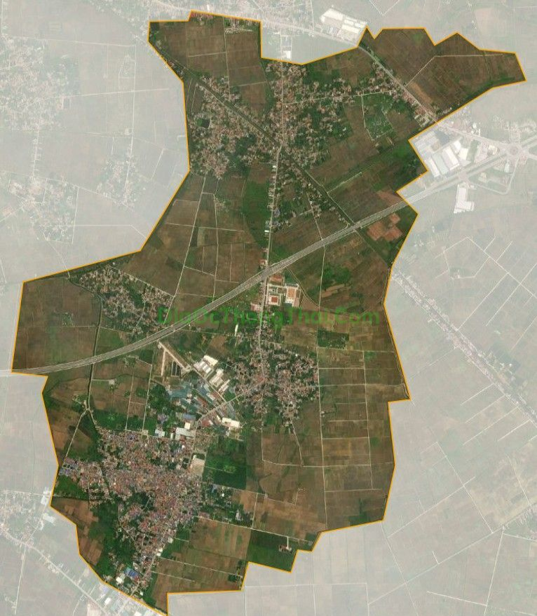 Bản đồ vệ tinh xã Thái Phương, huyện Hưng Hà. (Satelite Map)