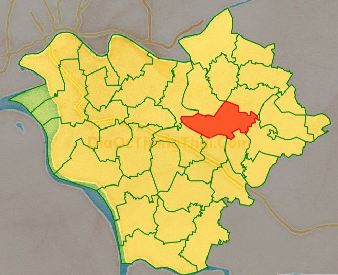 Bản đồ vị trí xã Thống Nhất, huyện Hưng Hà