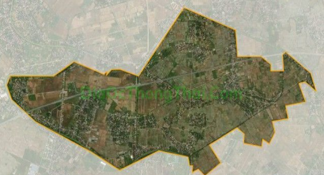 Bản đồ vệ tinh xã Thống Nhất, huyện Hưng Hà