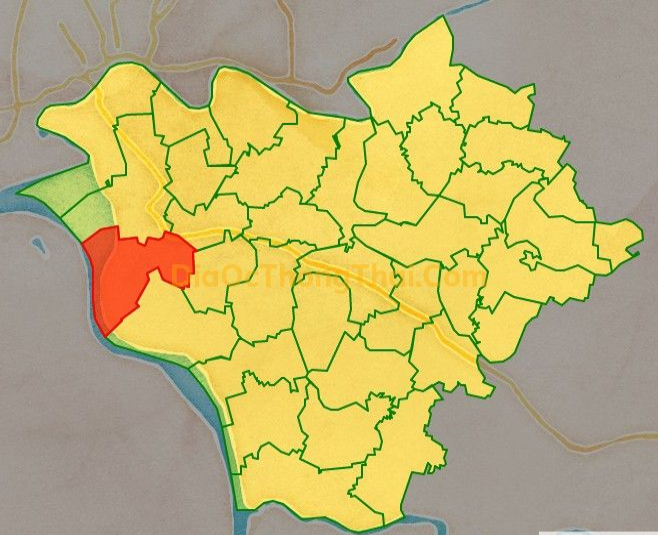 Bản đồ vị trí xã Tiến Đức, huyện Hưng Hà
