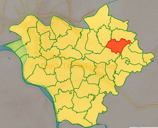 Bản đồ vị trí xã Văn Cẩm, huyện Hưng Hà
