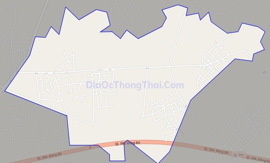 Bản đồ giao thông xã Văn Cẩm, huyện Hưng Hà