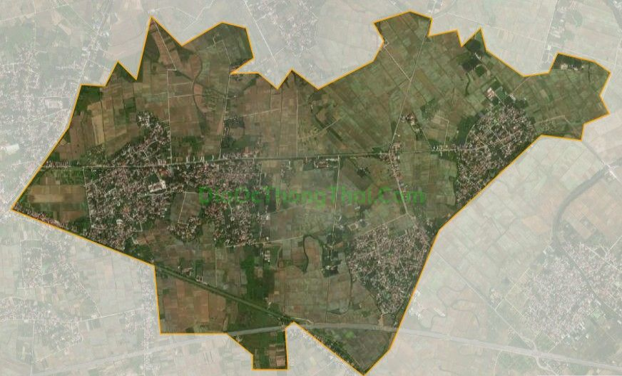 Bản đồ vệ tinh xã Văn Cẩm, huyện Hưng Hà