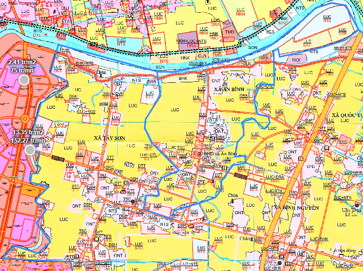 Bản đồ quy hoạch xã An Bình huyện Kiến Xương
