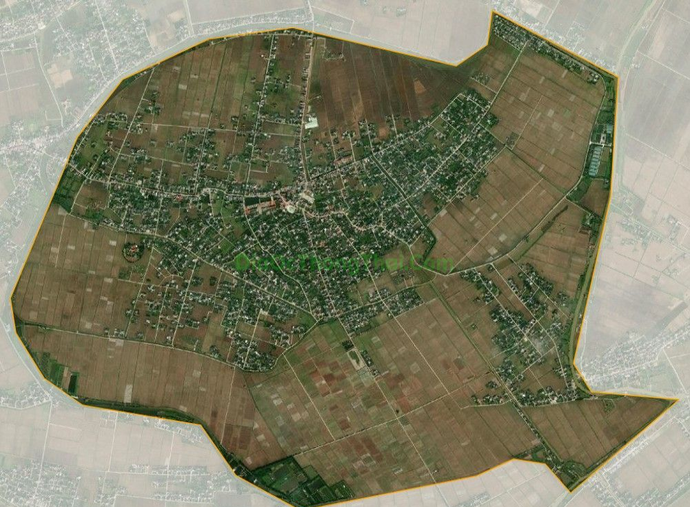 Bản đồ vệ tinh xã Bình Định, huyện Kiến Xương