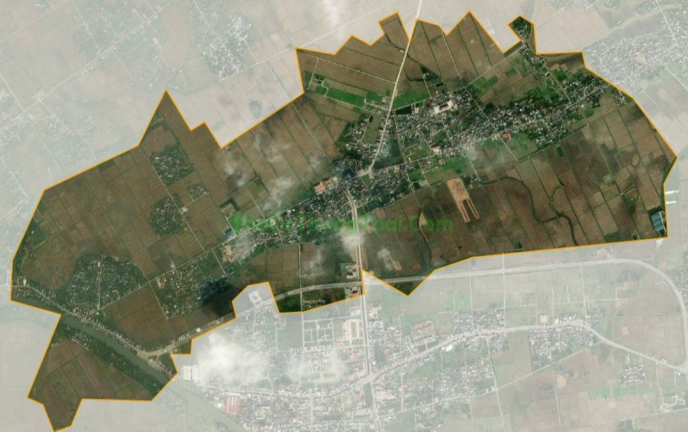 Bản đồ vệ tinh xã Bình Minh, huyện Kiến Xương