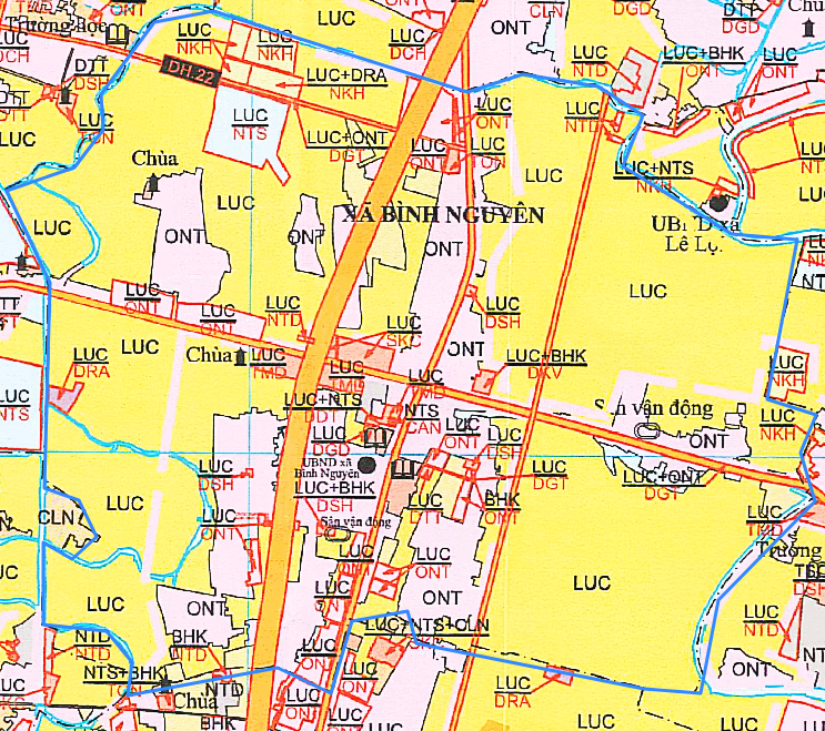 Bản đồ quy hoạch xã Bình Nguyên huyện Kiến Xương