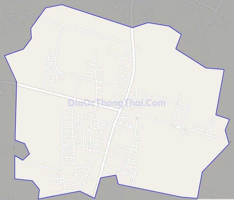 Bản đồ giao thông xã Bình Nguyên, huyện Kiến Xương. (Open Street Map)