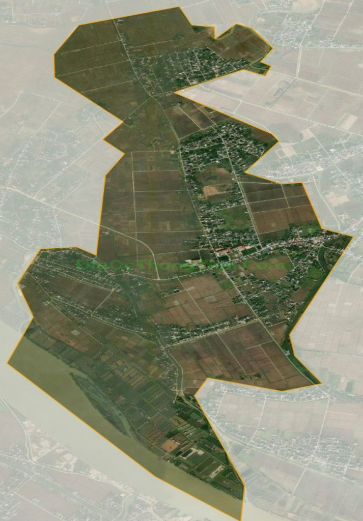 Bản đồ vệ tinh xã Bình Thanh, huyện Kiến Xương
