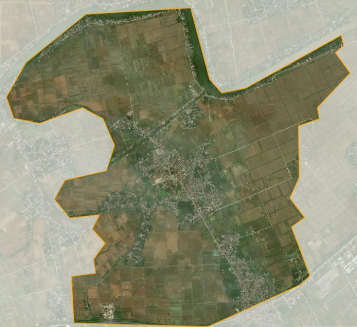 Bản đồ vệ tinh xã Phong Châu, huyện Đông Hưng