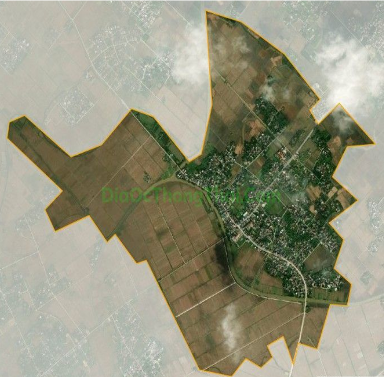 Bản đồ vệ tinh xã Đình Phùng, huyện Kiến Xương
