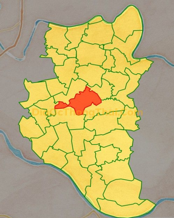 Bản đồ vị trí xã Hòa Bình, huyện Kiến Xương