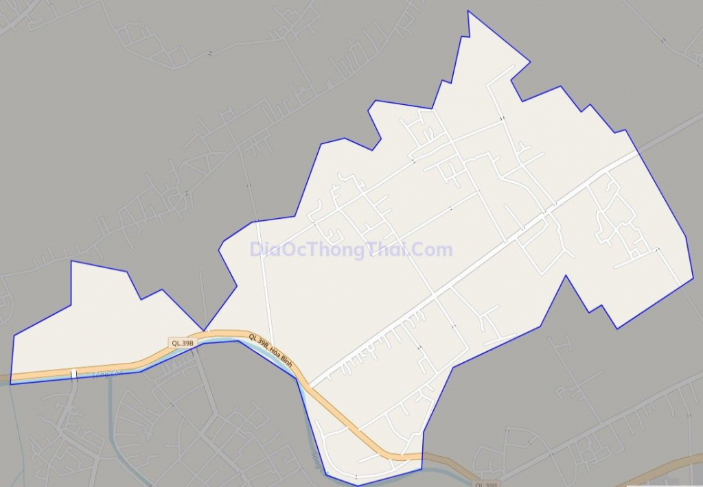 Bản đồ giao thông xã Hòa Bình, huyện Kiến Xương