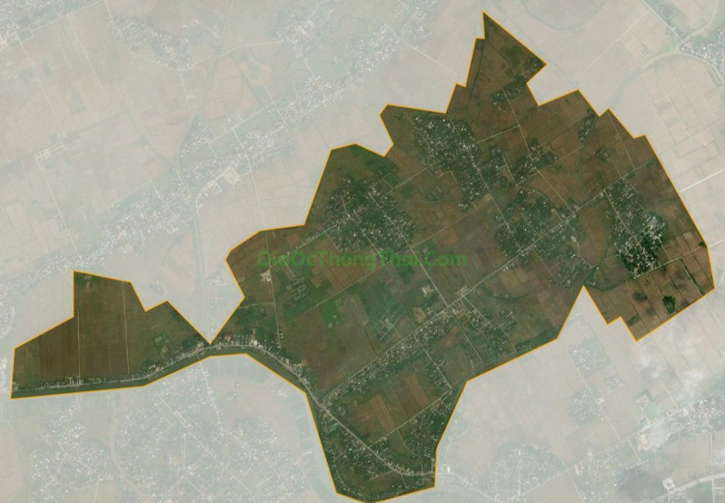 Bản đồ vệ tinh xã Hòa Bình, huyện Kiến Xương