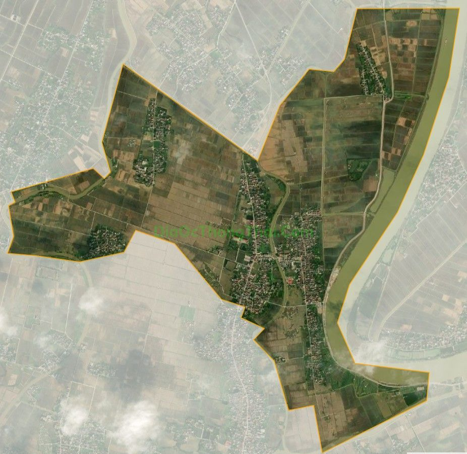 Bản đồ vệ tinh xã Hồng Thái, huyện Kiến Xương