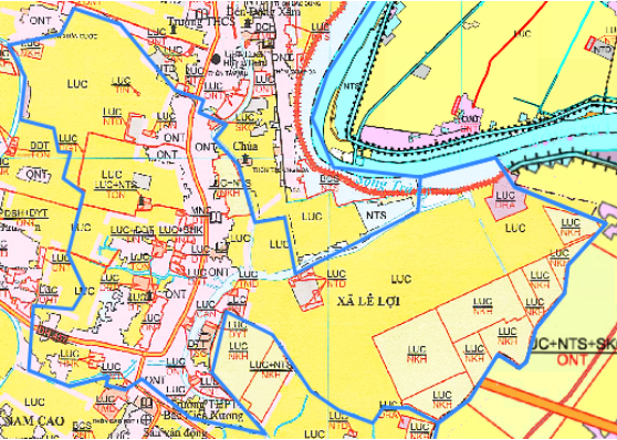Bản đồ quy hoạch xã Lê Lợi huyện Kiến Xương
