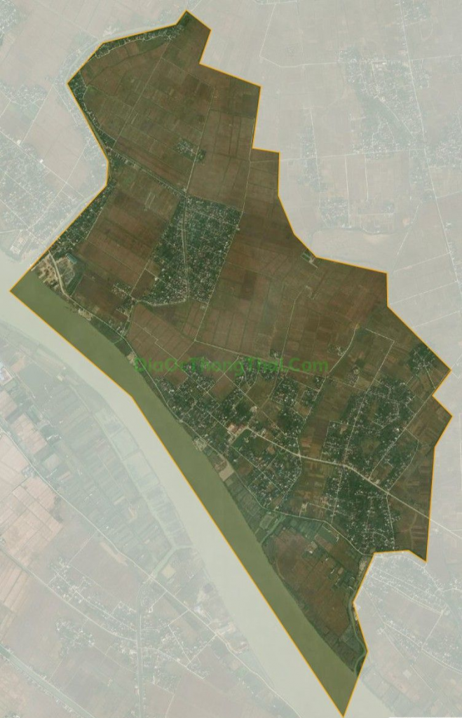 Bản đồ vệ tinh xã Minh Tân, huyện Kiến Xương