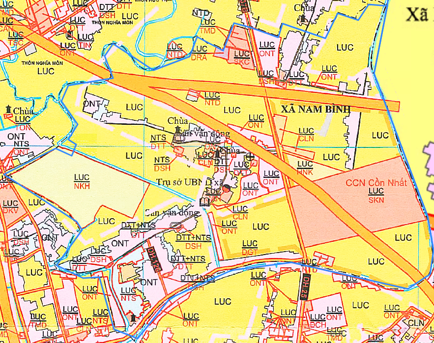Bản đồ quy hoạch xã Nam Bình huyện Kiến Xương