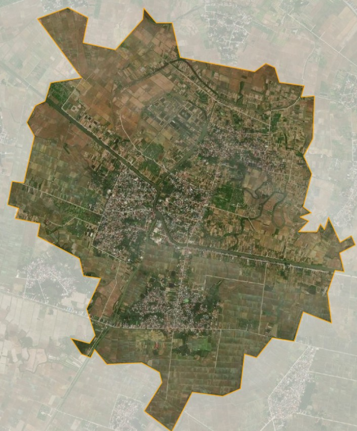 Bản đồ vệ tinh xã Hồng Việt, Đông Hưng