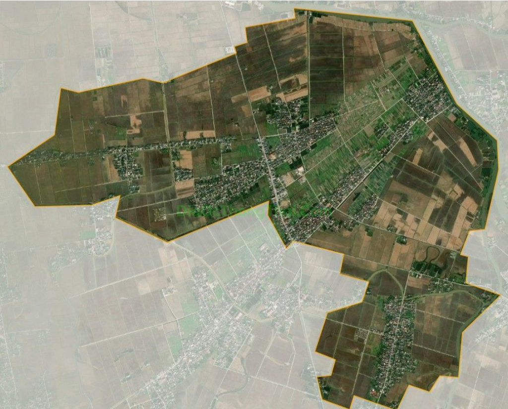 Bản đồ vệ tinh xã Quang Trung, huyện Kiến Xương