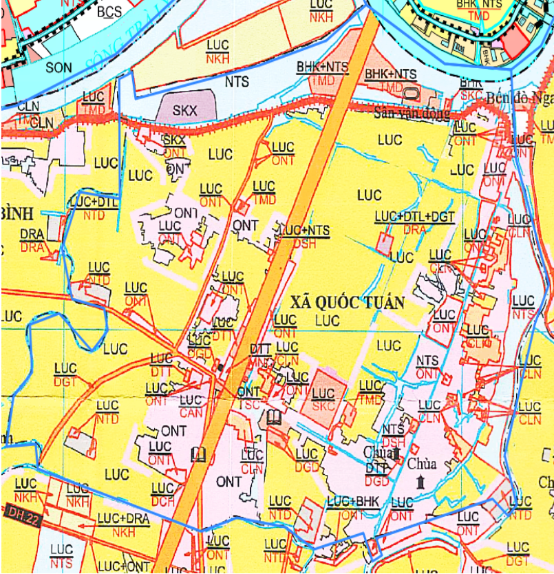 Bản đồ quy hoạch xã Quốc Tuấn huyện Kiến Xương