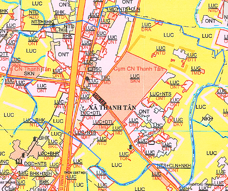 Bản đồ quy hoạch xã Thanh Tân huyện Kiến Xương