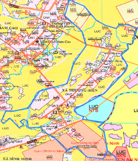 Bản đồ quy hoạch xã Thượng Hiền huyện Kiến Xương
