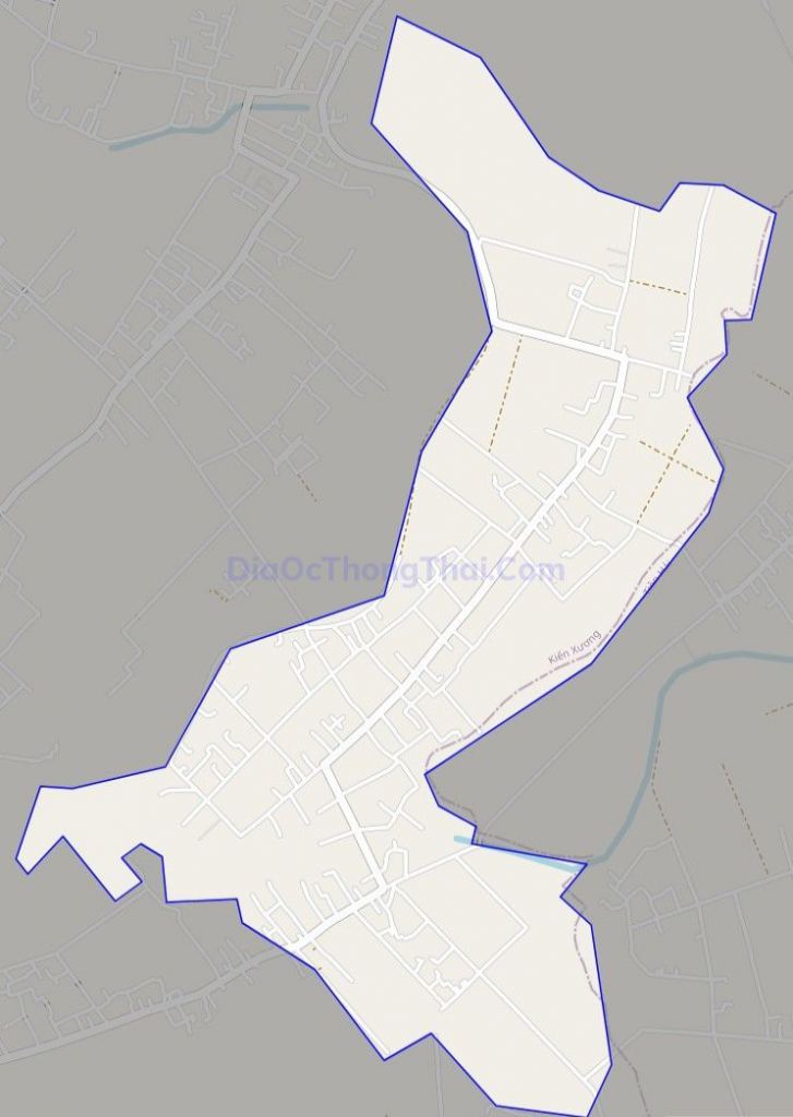 Bản đồ giao thông xã Thượng Hiền, huyện Kiến Xương