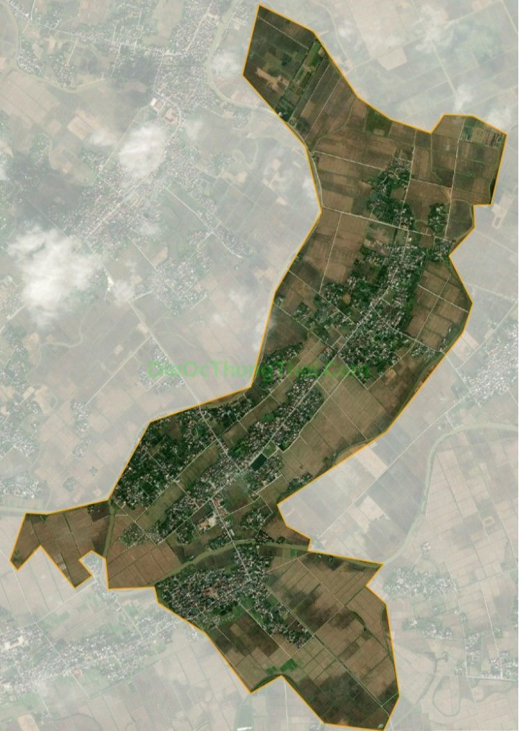 Bản đồ vệ tinh xã Thượng Hiền, huyện Kiến Xương