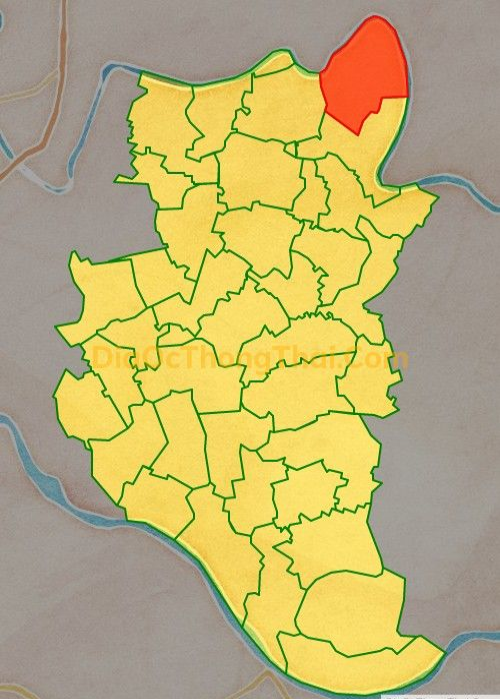 Bản đồ vị trí xã Trà Giang, huyện Kiến Xương