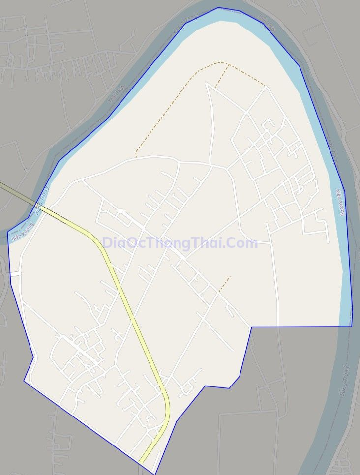 Bản đồ giao thông xã Trà Giang, huyện Kiến Xương