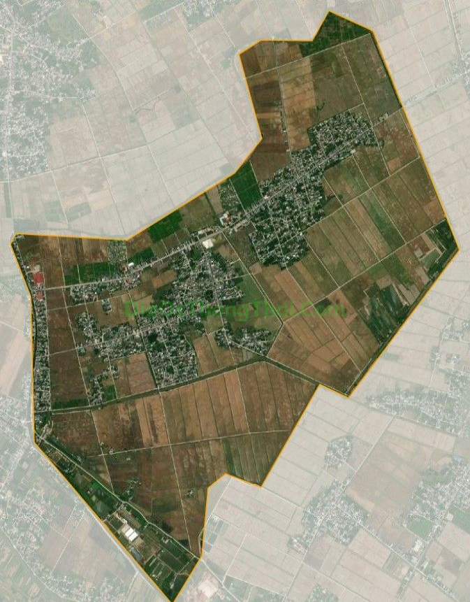 Bản đồ vệ tinh xã Vũ Hòa, huyện Kiến Xương