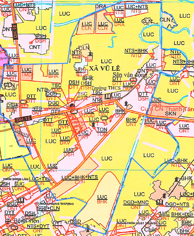 Bản đồ quy hoạch xã Vũ Lễ huyện Kiến Xương