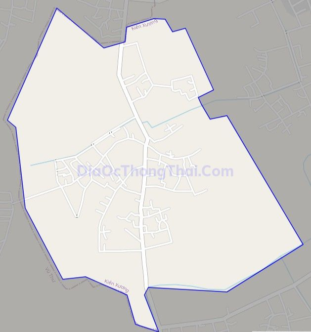 Bản đồ giao thông xã Vũ Thắng, huyện Kiến Xương