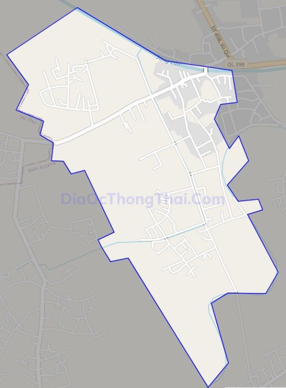 Bản đồ giao thông xã Vũ Trung, huyện Kiến Xương