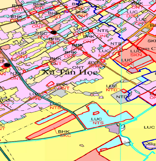 Bản đồ quy hoạch xã Tân Học huyện Thái Thụy