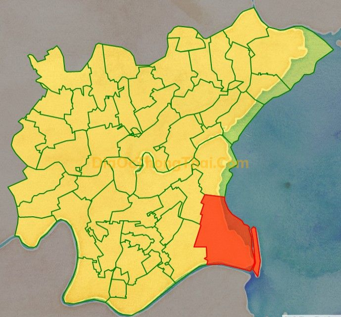 Bản đồ vị trí xã Thái Đô, huyện Thái Thụy