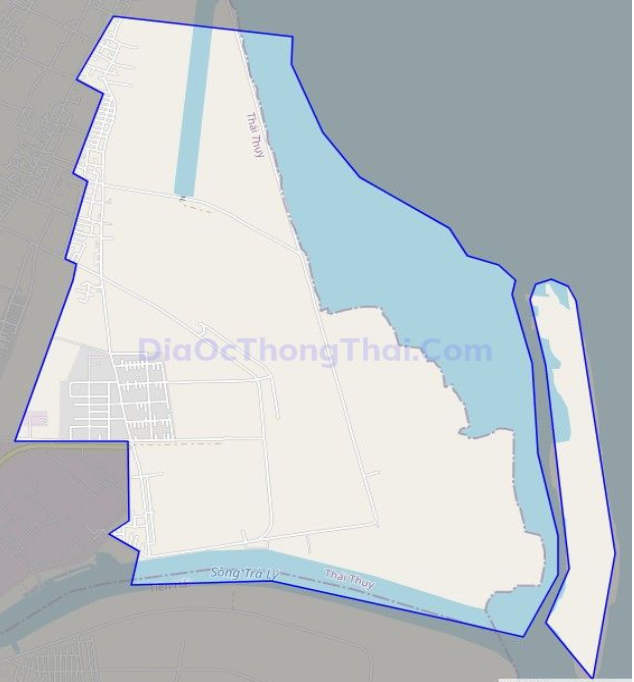 Bản đồ giao thông xã Thái Đô, huyện Thái Thụy