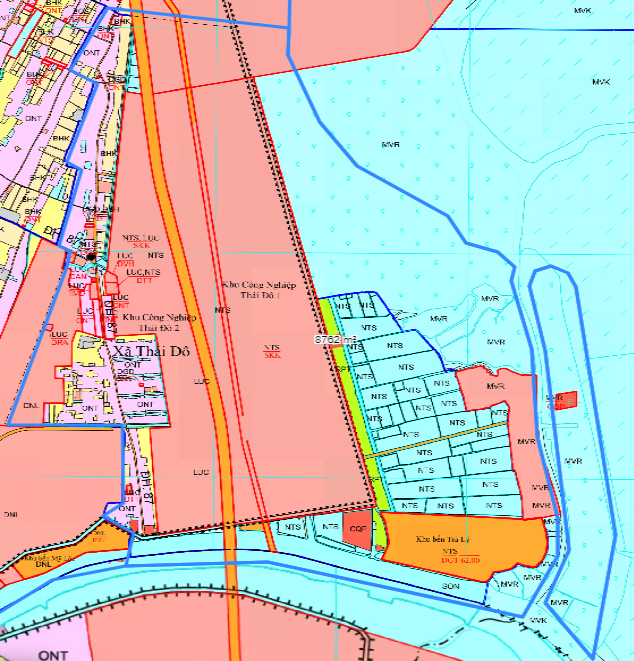 Bản đồ quy hoạch xã Thái Đô huyện Thái Thụy