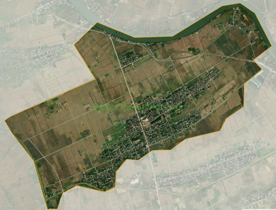 Bản đồ vệ tinh xã Thái Giang, huyện Thái Thụy