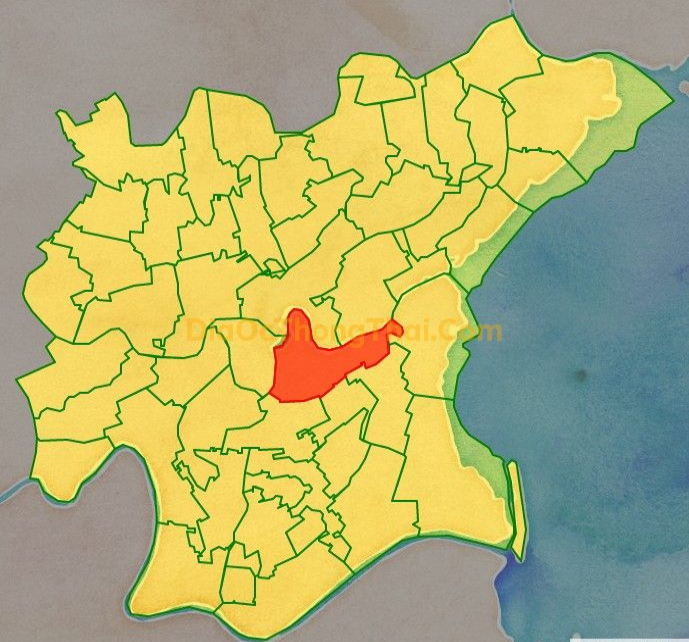 Bản đồ vị trí xã Thái Nguyên, huyện Thái Thụy