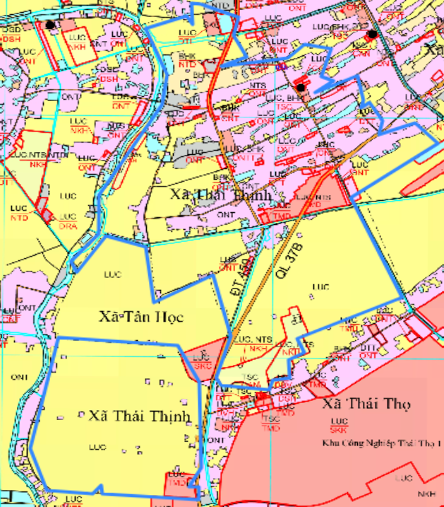 Bản đồ quy hoạch xã Thái Thịnh huyện Thái Thụy