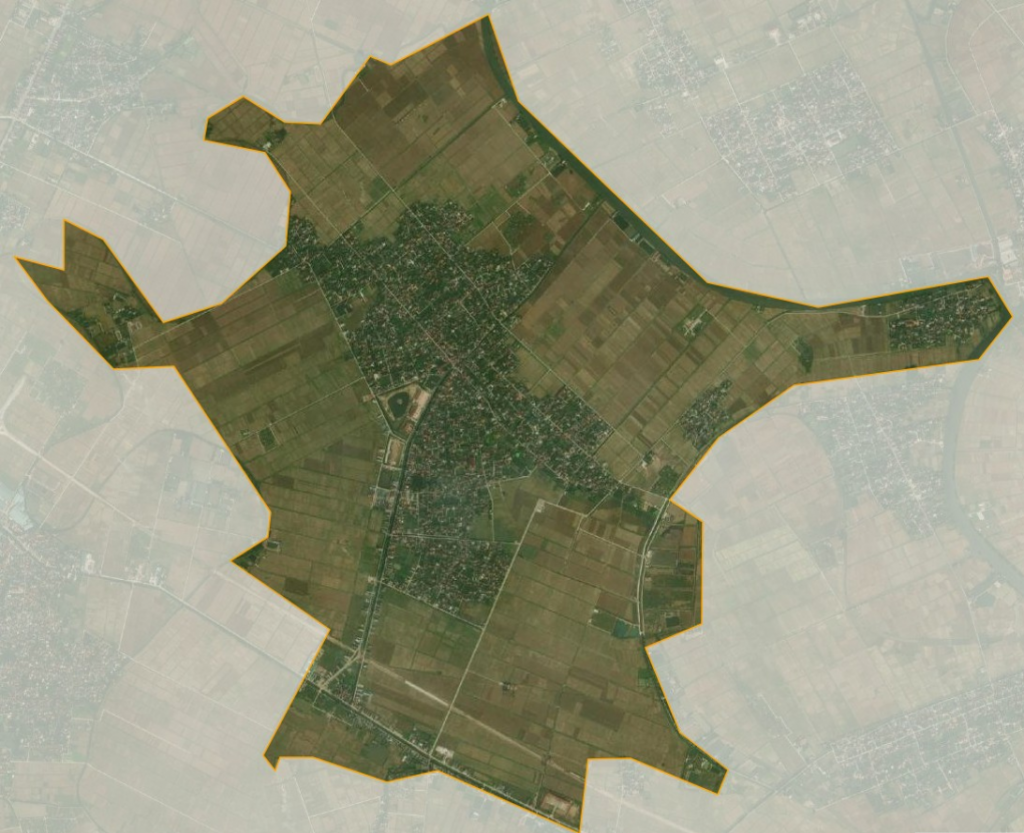 Bản đồ vệ tinh xã Đông Phương, huyện Đông Hưng