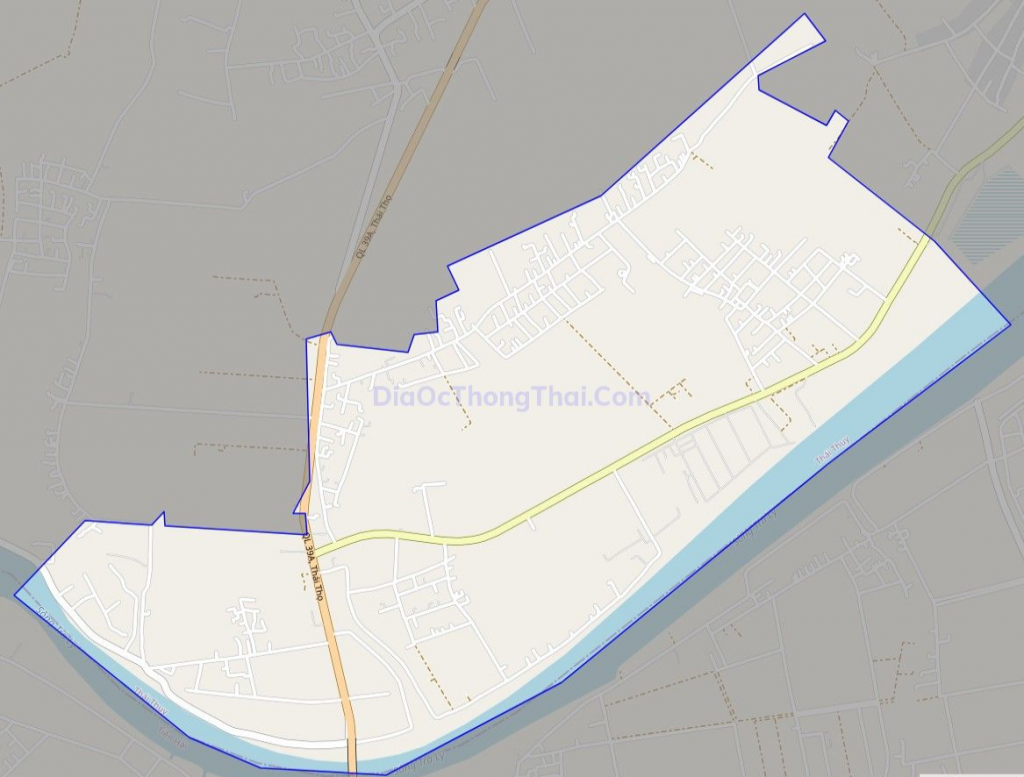 Bản đồ giao thông xã Thái Thọ, huyện Thái Thụy