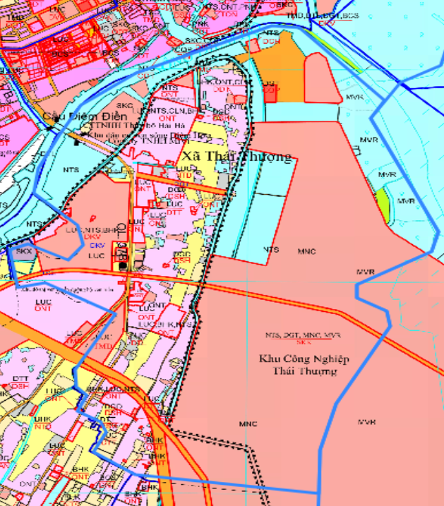 Bản đồ quy hoạch xã Thái Thượng huyện Thái Thụy