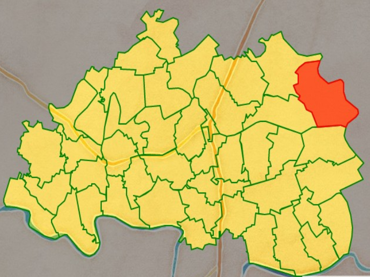 Bản đồ vị trí xã Đông Cường, huyện Đông Hưng