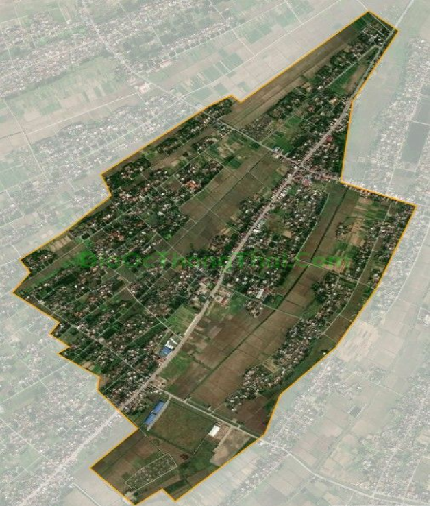 Bản đồ vệ tinh xã Thái Xuyên, huyện Thái Thụy