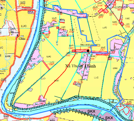 Bản đồ quy hoạch xã Thuần Thành huyện Thái Thụy
