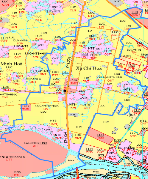 Bản đồ quy hoạch xã Chí Hòa huyện Hưng Hà